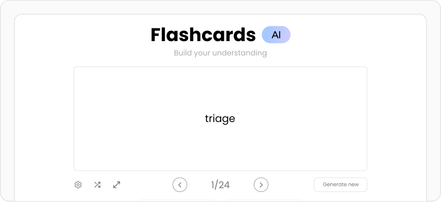 AI-generated flashcards